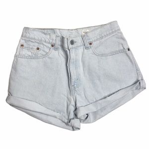 Levi's Light Wash Cut Off Shorts Women's 8